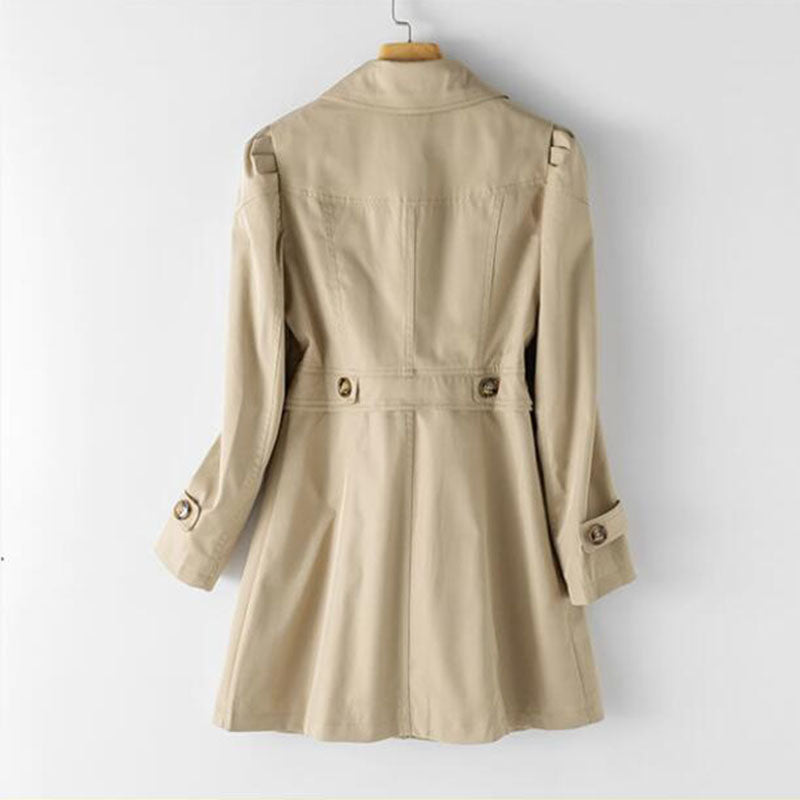 Freya Trench Femme Mi-Long – Coupe Élégante, Tissu Léger & Style Chic Polyvalent