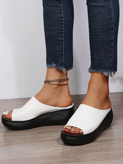 Eliana Sandales Femme – Wedges Confortables avec Bout Ouvert & Design Estival Respirant
