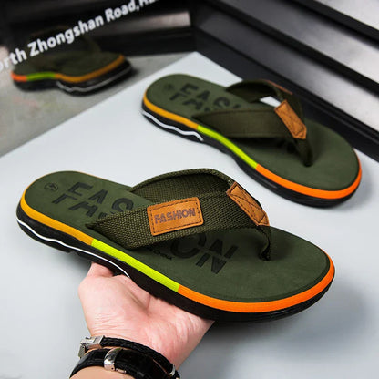 Joziah Tongs pour Hommes – Design Multicolore, Confort Coussiné et Sandales d’Été Durables