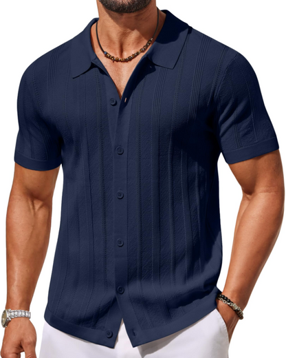 Alex Polo Men – Short Sleeve Knit Shirt, Casual & Breathable Summer Style