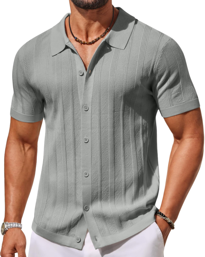 Alex Polo Men – Short Sleeve Knit Shirt, Casual & Breathable Summer Style