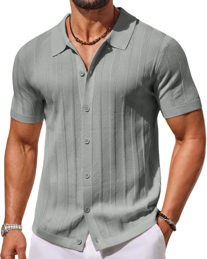 Alex Polo Men – Short Sleeve Knit Shirt, Casual & Breathable Summer Style
