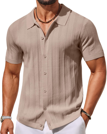 Alex Polo Men – Short Sleeve Knit Shirt, Casual & Breathable Summer Style