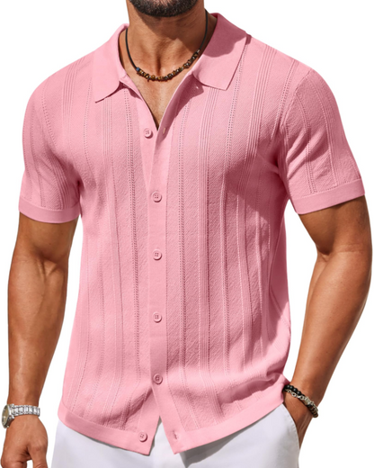 Alex Polo Men – Short Sleeve Knit Shirt, Casual & Breathable Summer Style