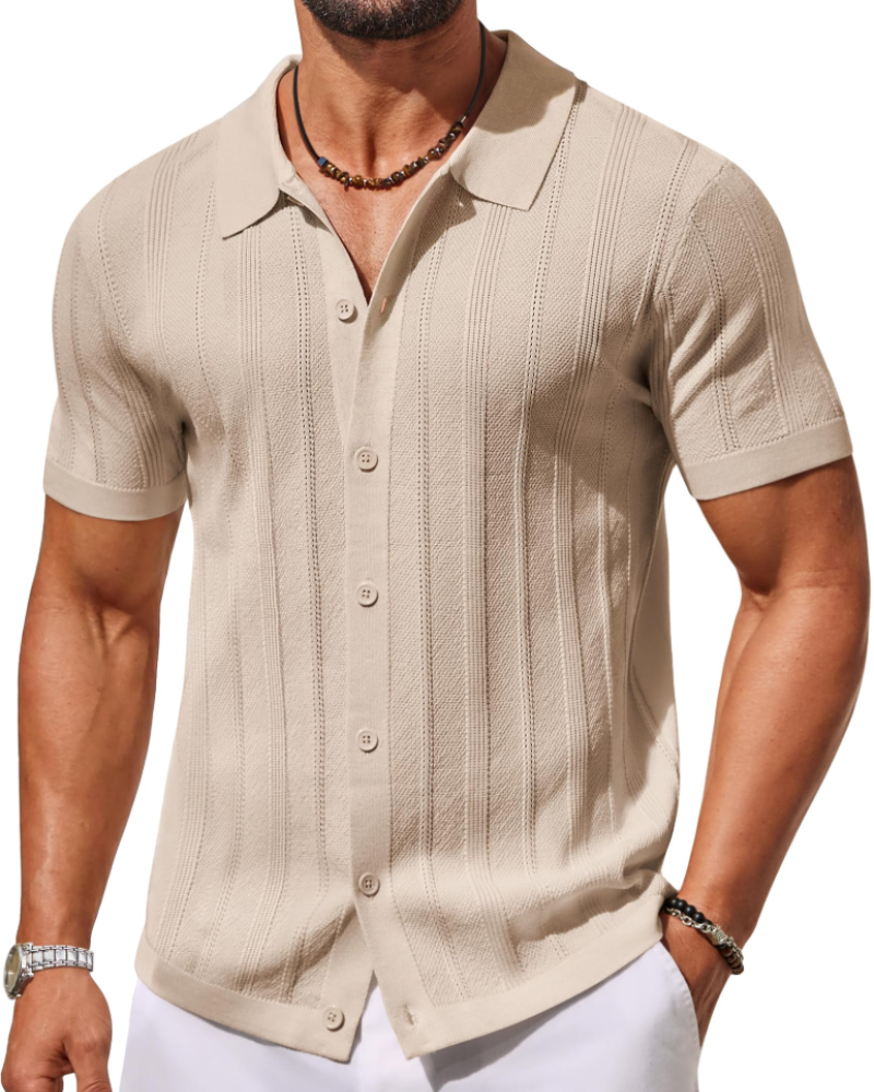 Alex Polo Men – Short Sleeve Knit Shirt, Casual & Breathable Summer Style