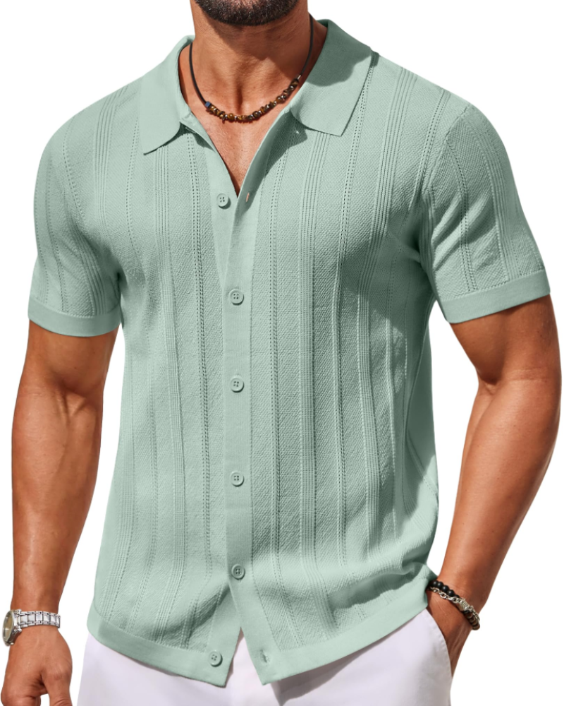 Alex Polo Men – Short Sleeve Knit Shirt, Casual & Breathable Summer Style
