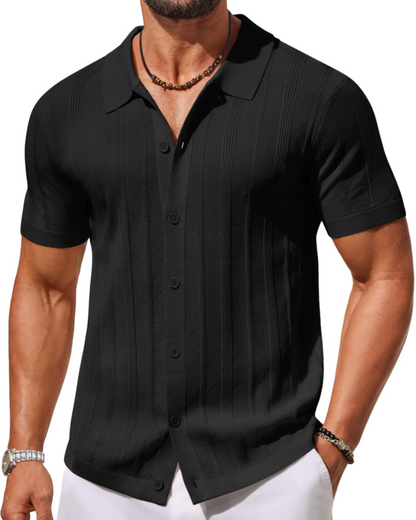 Alex Polo Men – Short Sleeve Knit Shirt, Casual & Breathable Summer Style