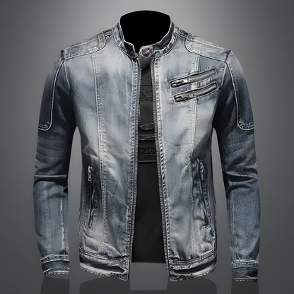 Michel Men's Denim Jacket front view