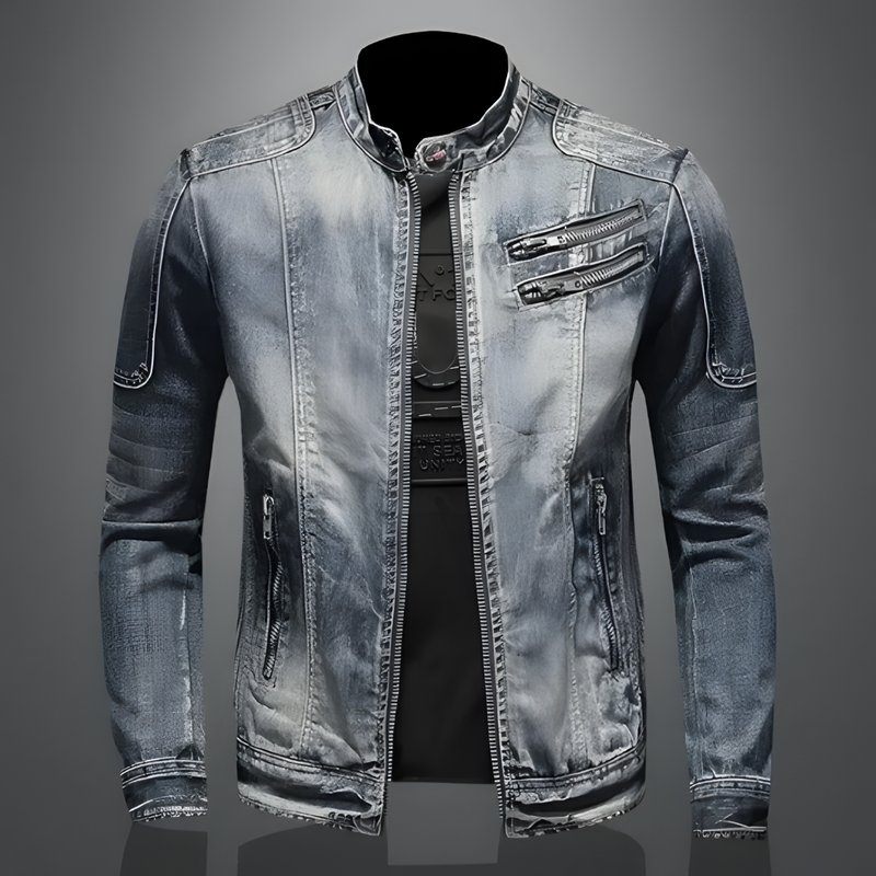 Michel Men's Denim Jacket front view