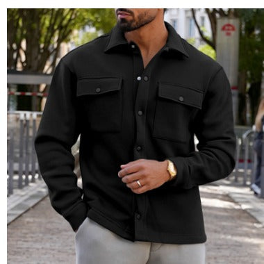Edgar Veste Chemise Homme – Surchemise Boutonnée Moderne avec Poches & Confort Durable