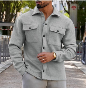 Edgar Veste Chemise Homme – Surchemise Boutonnée Moderne avec Poches & Confort Durable