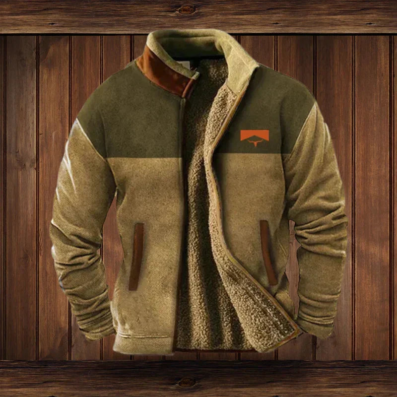 Men's Winter Jacket with ethnic patterns