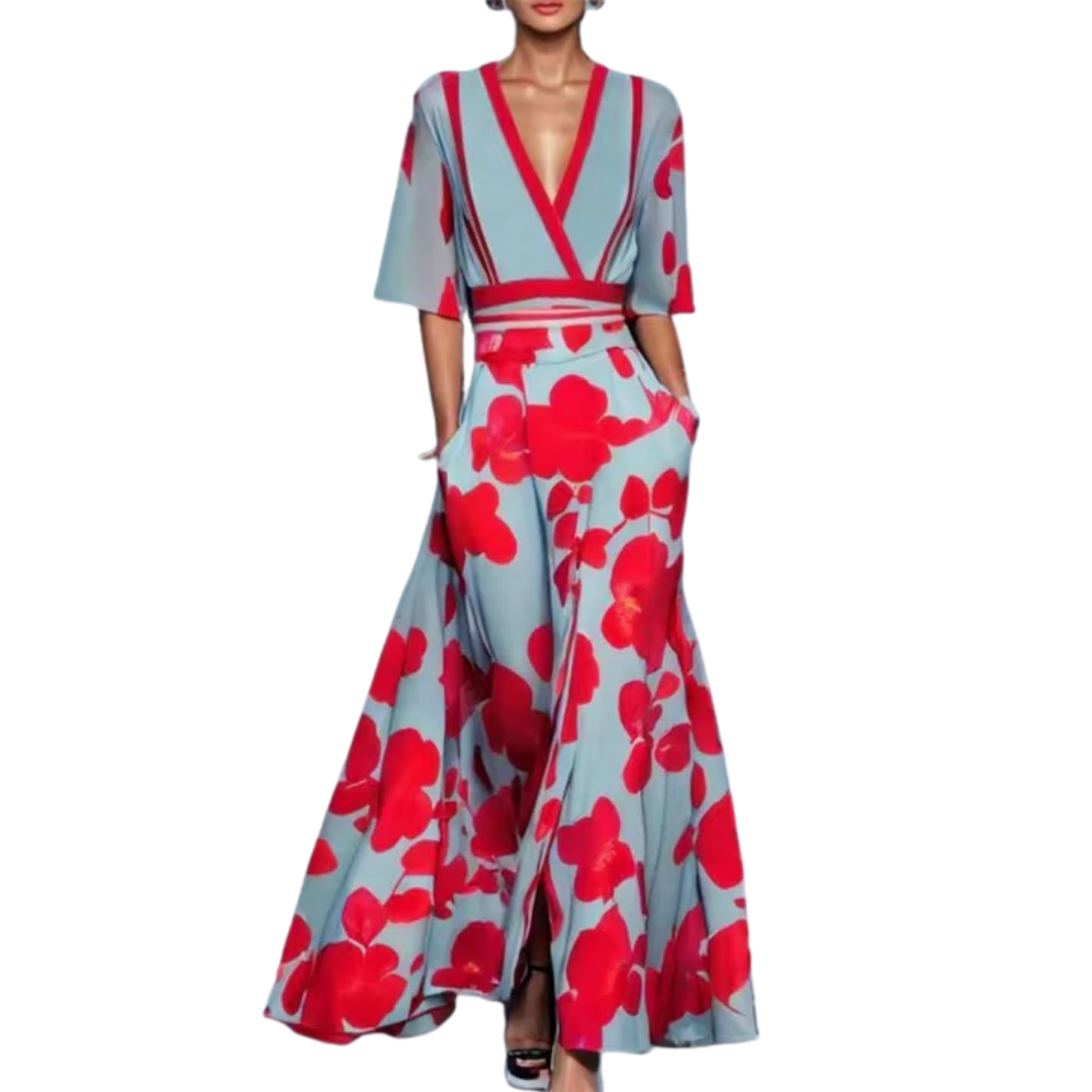 Spring Dress for Women Noelle – Feminine Elegance with Floral Pattern & Lightweight Fabric