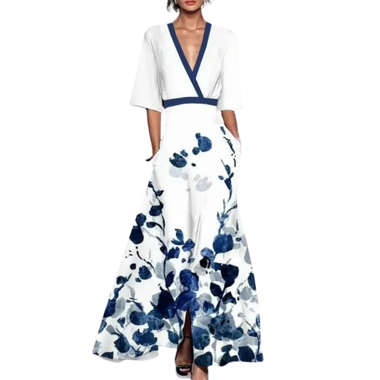 Spring Dress for Women Noelle – Feminine Elegance with Floral Pattern & Lightweight Fabric