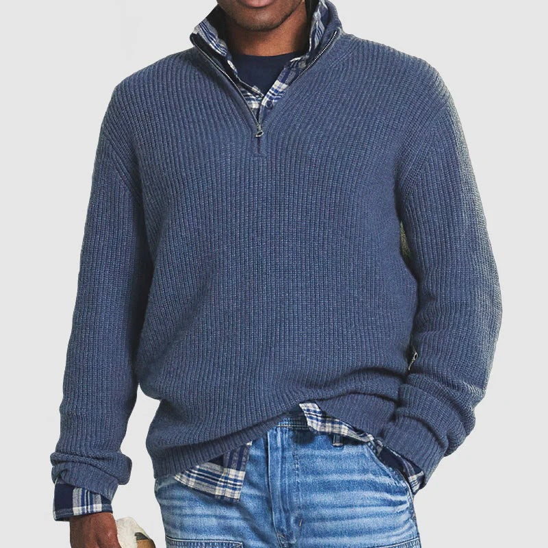 Jérôme Men's Cotton Pullover – Comfortable & Stylish Zip Sweatshirt for Everyday Wear