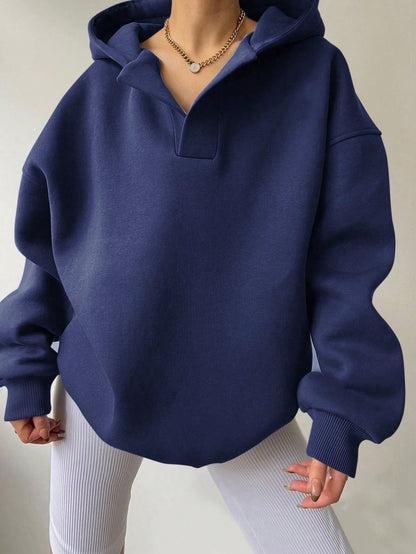 Nayeli Sweat Femme – Sweat à Capuche Ample Uni & Confortable pour un Style Décontracté Automne/Hiver
