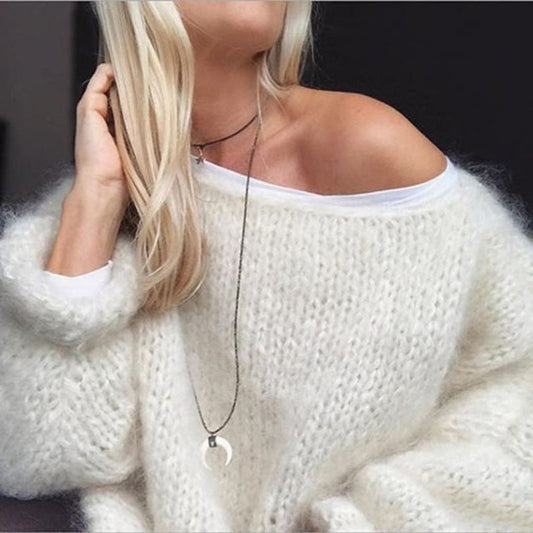 Ailany Pull Tricoté Femme – Motifs Brodés, Coupe Décontractée & Style Bohème Chic