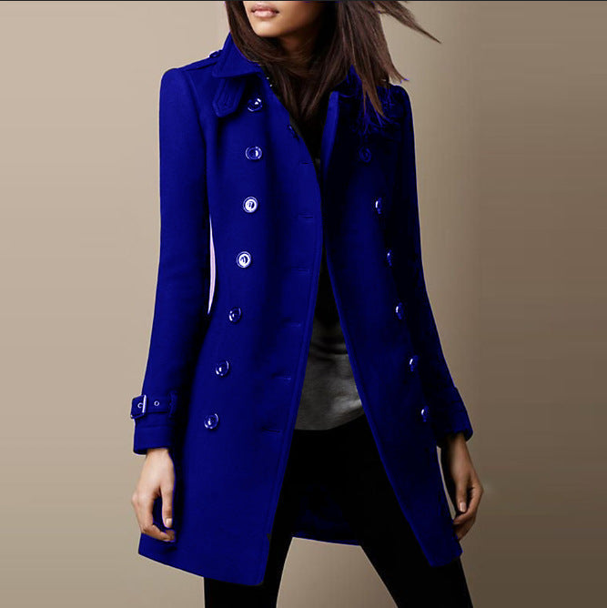 Lucille Women's Coat – Elegant Long Prestige Wool Coat with Timeless Style
