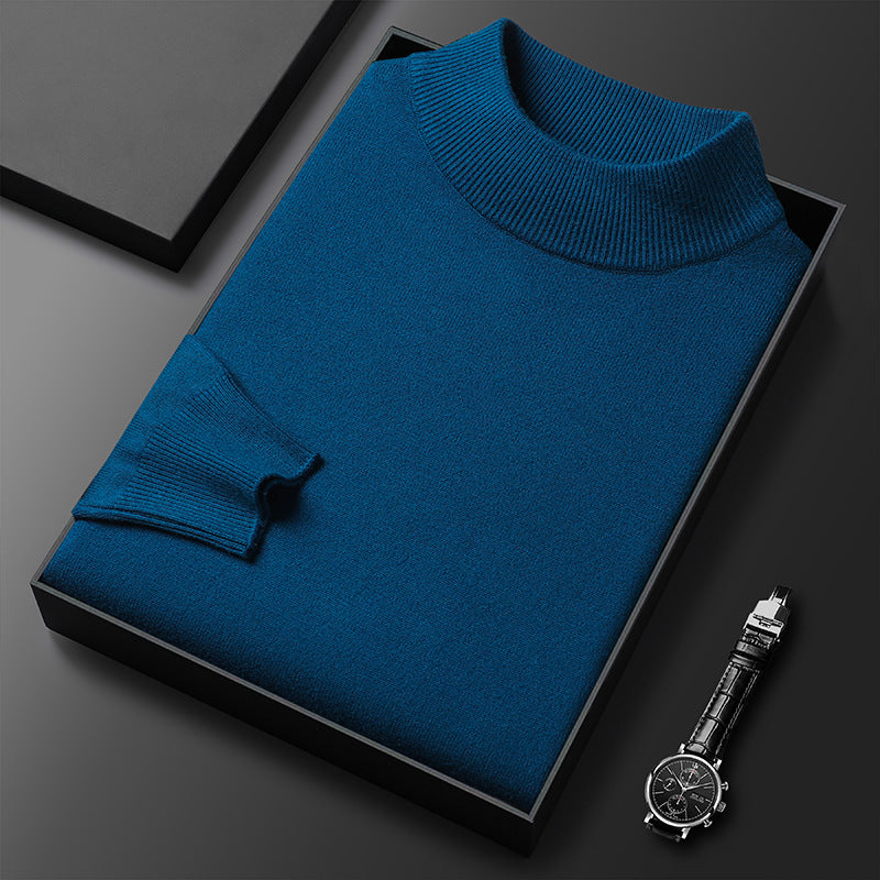 Ryan Pull Homme Hiver Col Mi-Montant – Maille Chaude et Style Élégant