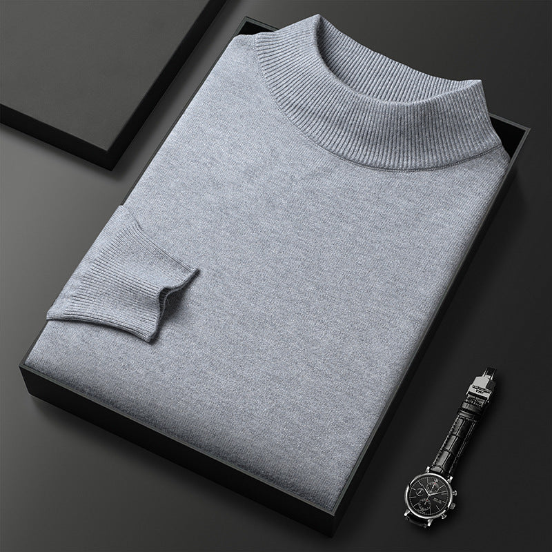 Ryan Pull Homme Hiver Col Mi-Montant – Maille Chaude et Style Élégant
