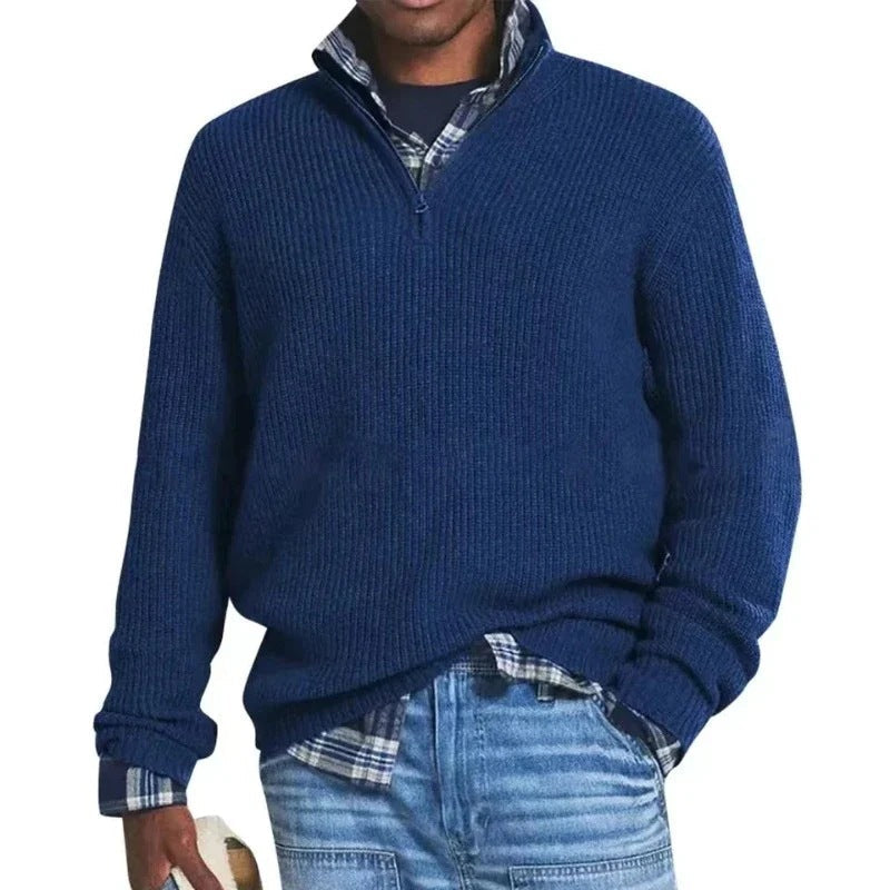 Jérôme Men's Cotton Pullover – Comfortable & Stylish Zip Sweatshirt for Everyday Wear