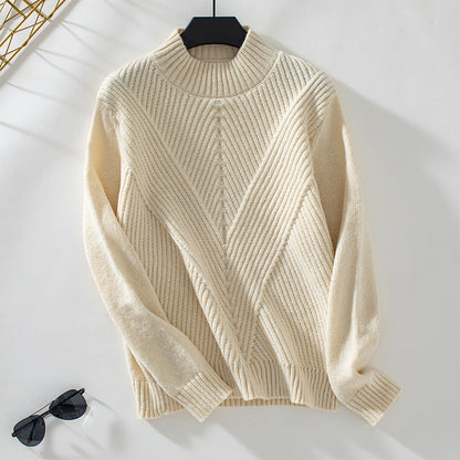 Margaret Pull Femme – Tricot Doux à Demi-Col Roulé Élégant & Confort Automne/Hiver