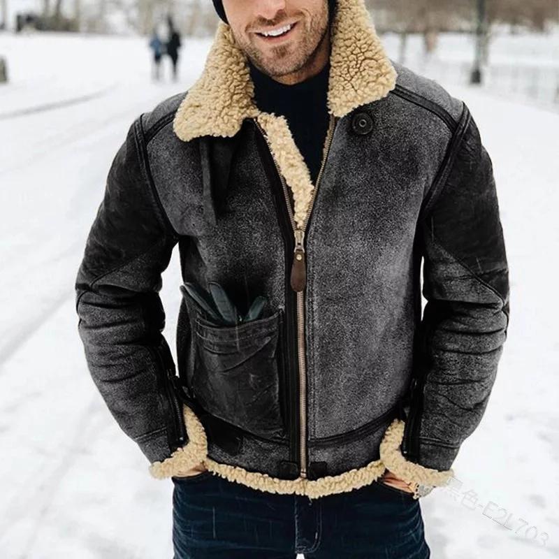 Elias Men's Leather Jacket – Regular Fit, Convenient Zipper & Timeless Style