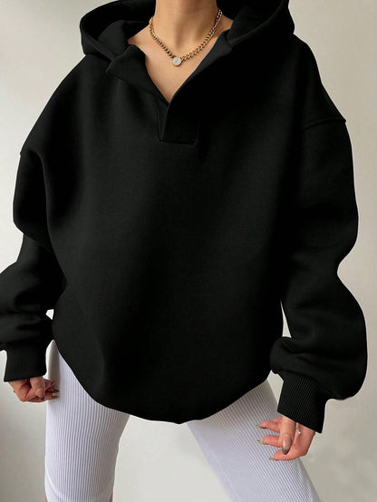 Nayeli Sweat Femme – Sweat à Capuche Ample Uni & Confortable pour un Style Décontracté Automne/Hiver