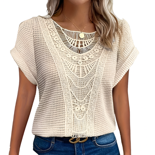 Helene Top Femme – Design élégant en dentelle avec coupe flatteuse & tissu confortable