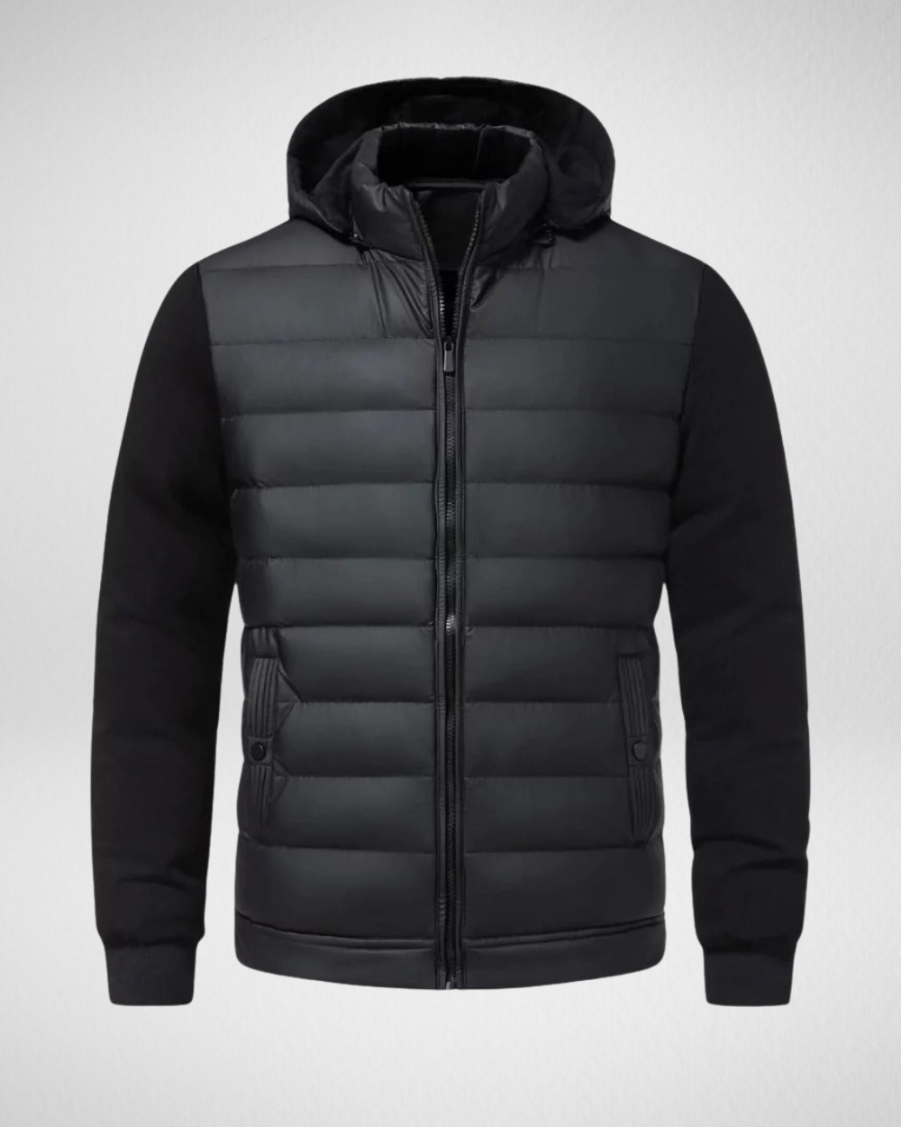 Benjamin Quilted Jacket for Men – Lightweight Quilted Coat for Autumn & Winter with Zipper & Pockets