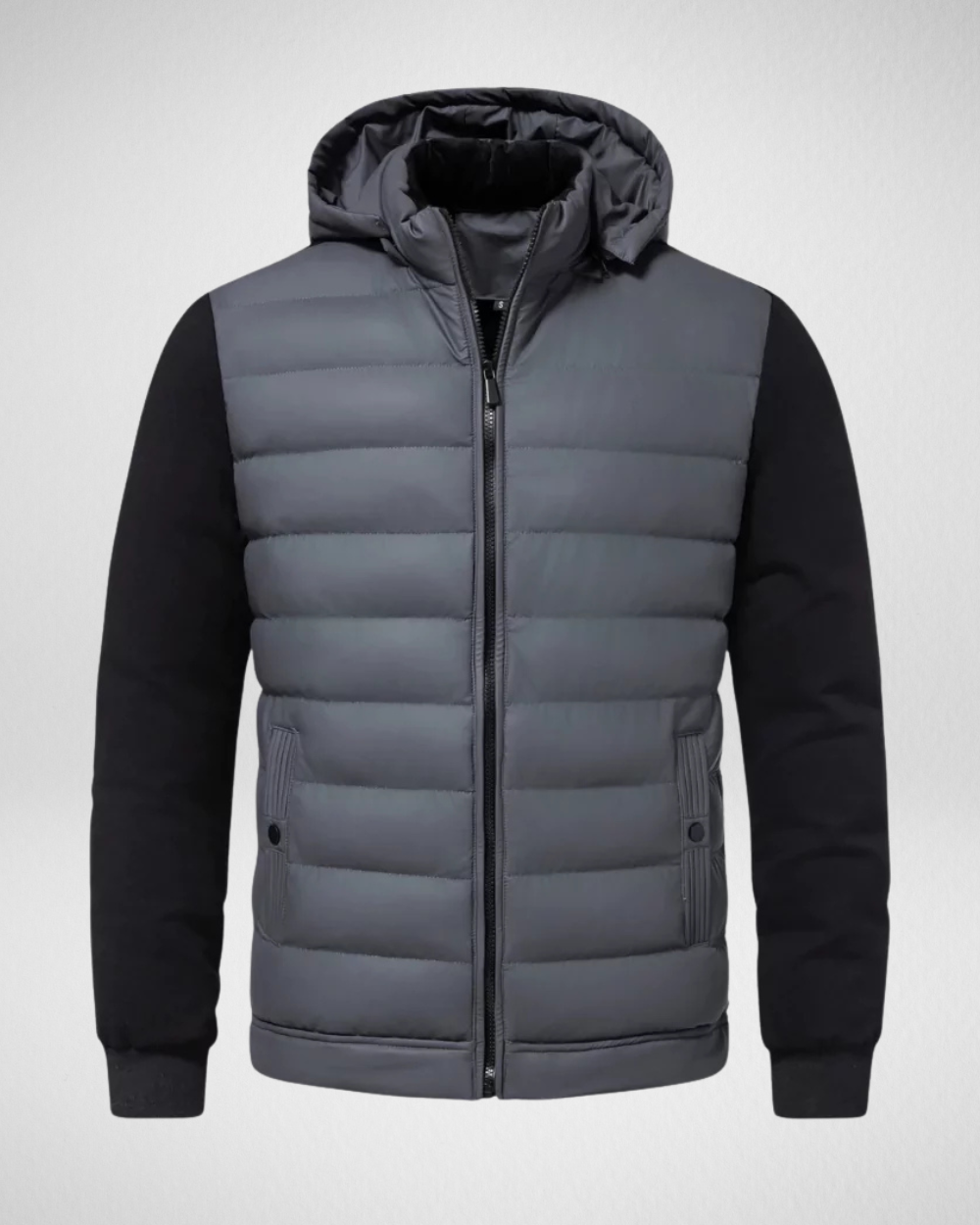 Benjamin Quilted Jacket for Men – Lightweight Quilted Coat for Autumn & Winter with Zipper & Pockets