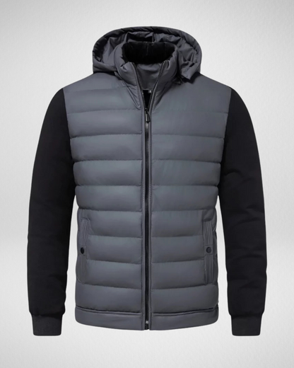 Benjamin Quilted Jacket for Men – Lightweight Quilted Coat for Autumn & Winter with Zipper & Pockets