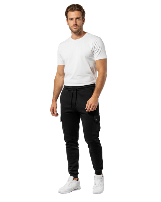 Luciano Men's Cargo Jogging Pants – Comfortable Jogger with Side Pockets
