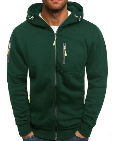 Ealdred Veste Homme – Sweat à Capuche Zippé Confortable en Coton Premium & Style Moderne