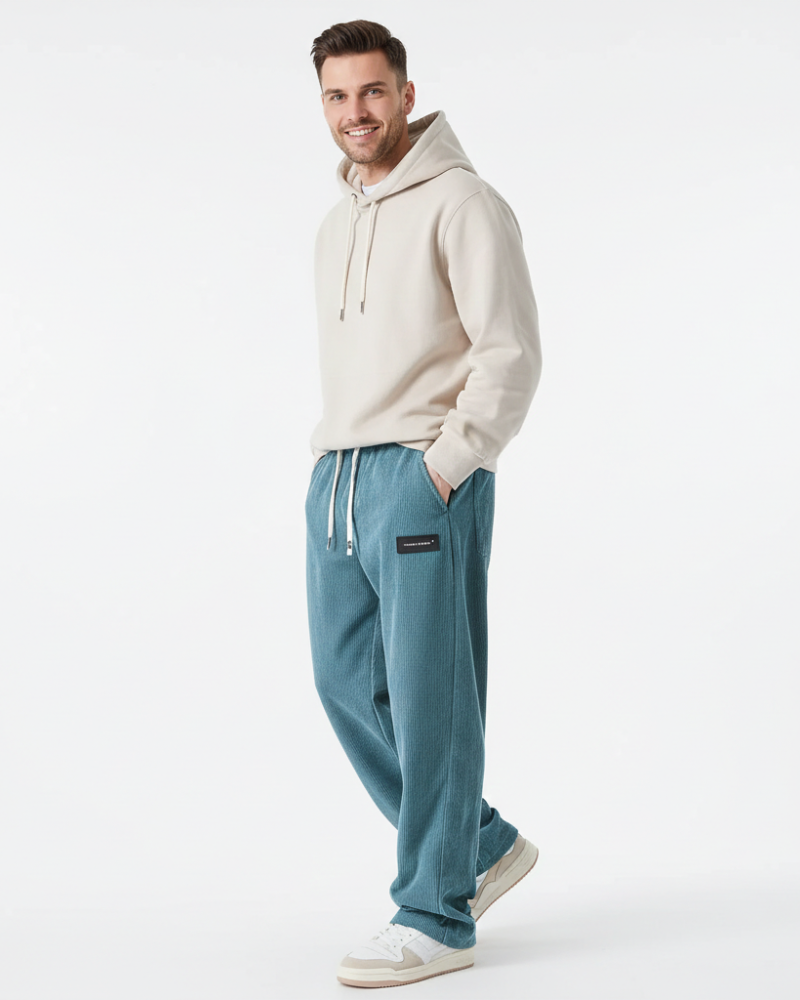 Quinnell Men's Corduroy Pants – Adjustable Size, Warm Comfort & Modern Style