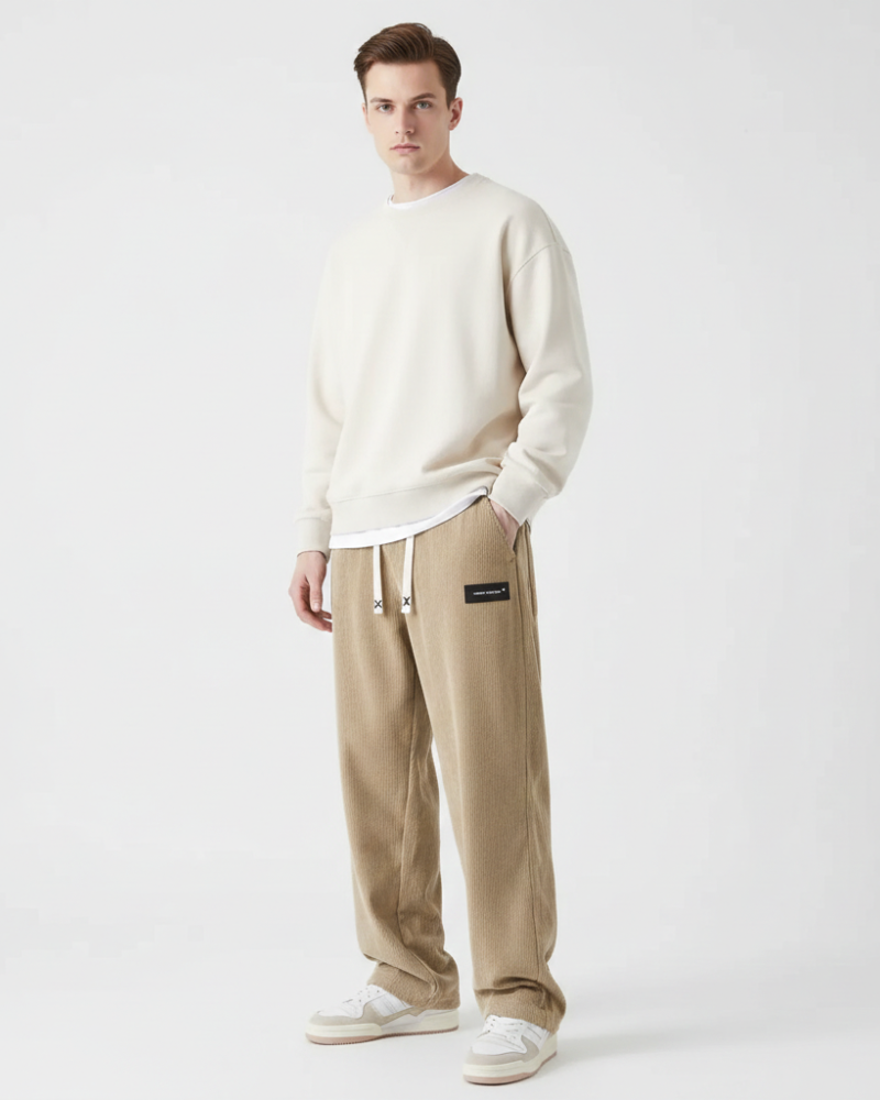 Quinnell Men's Corduroy Pants – Adjustable Size, Warm Comfort & Modern Style