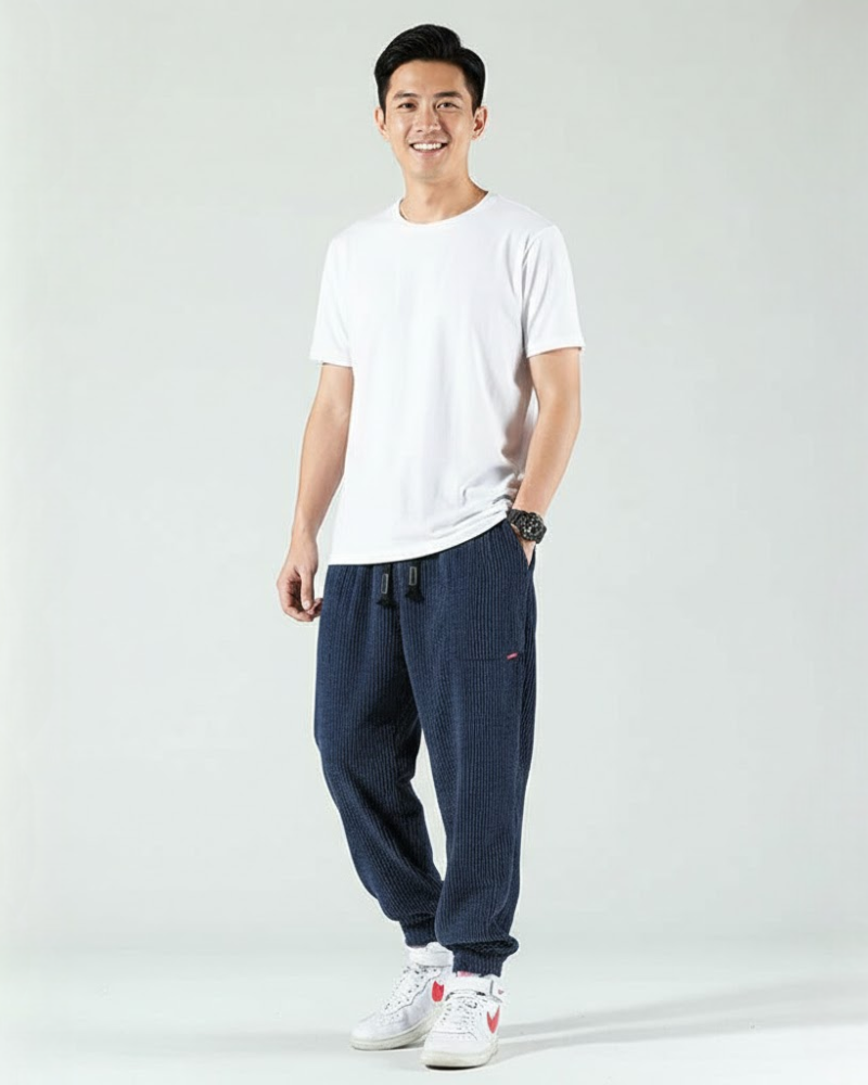 Emerson Men's Corduroy Jogger Pants – Relaxed Fit & Casual Comfort