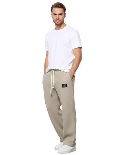 Quinton Men's Wide-Leg Pants – Adjustable Waist, Breathable Fabric & Modern Style