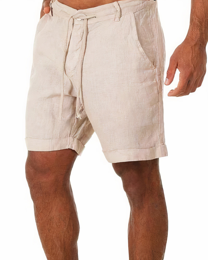 Iven Men's Short – Lightweight Casual Capris for Summer, Beach & City