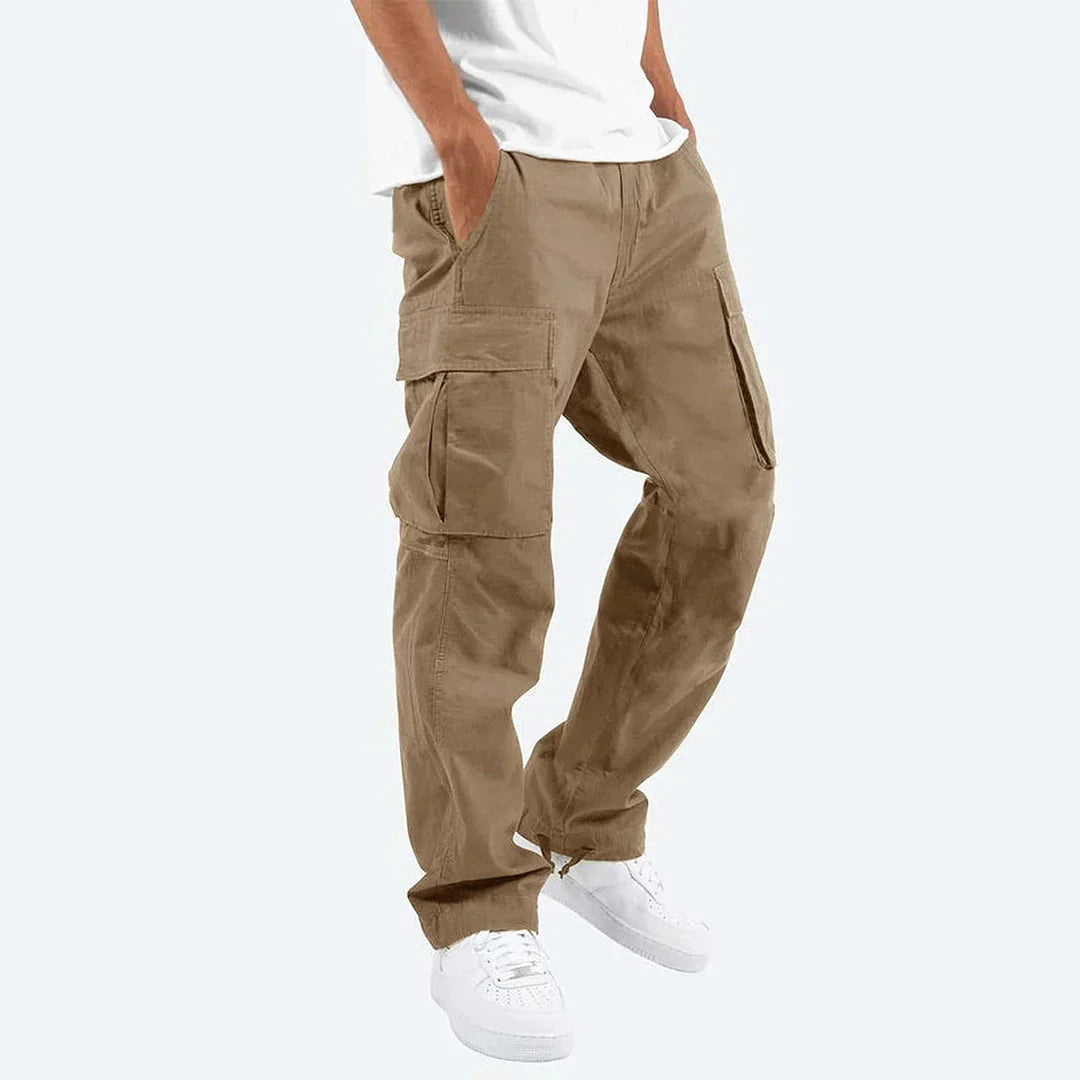 James Cargo Pants for Men – Sturdy Outdoor Pants with Pockets & Elastic Waist