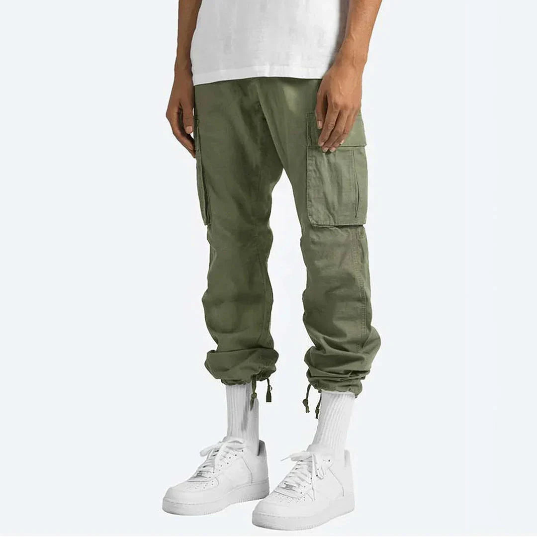 James Cargo Pants for Men – Sturdy Outdoor Pants with Pockets & Elastic Waist