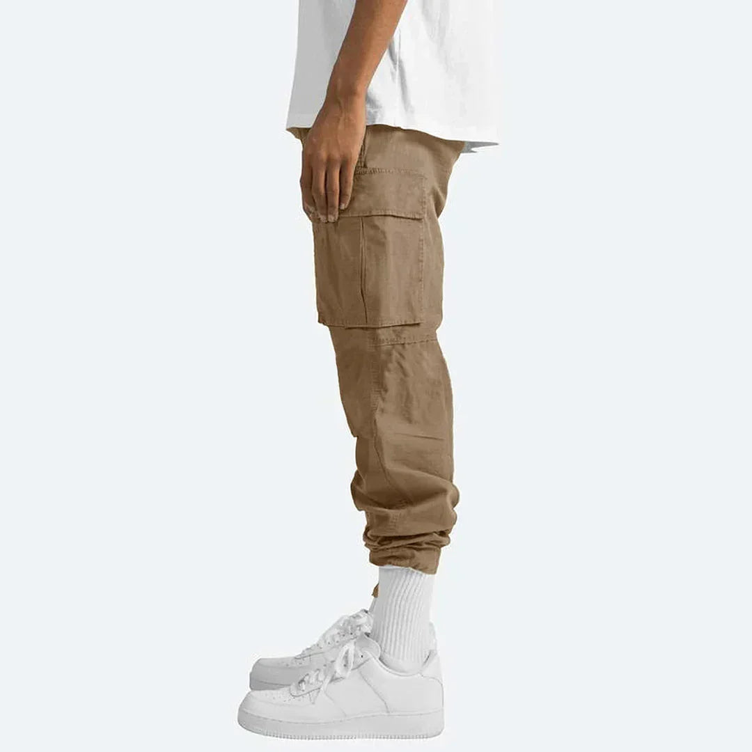 James Cargo Pants for Men – Sturdy Outdoor Pants with Pockets & Elastic Waist