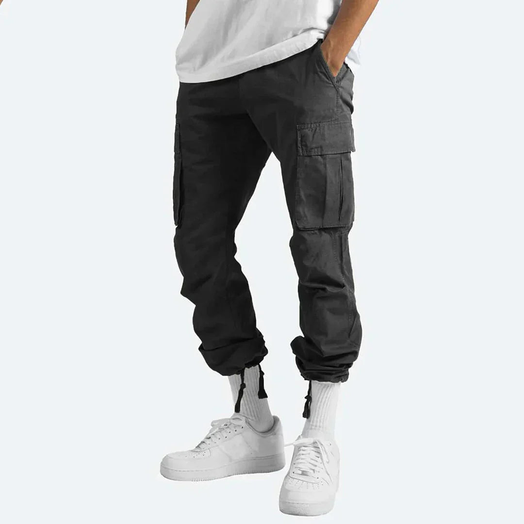 James Cargo Pants for Men – Sturdy Outdoor Pants with Pockets & Elastic Waist