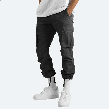 James Cargo Pants for Men – Sturdy Outdoor Pants with Pockets & Elastic Waist
