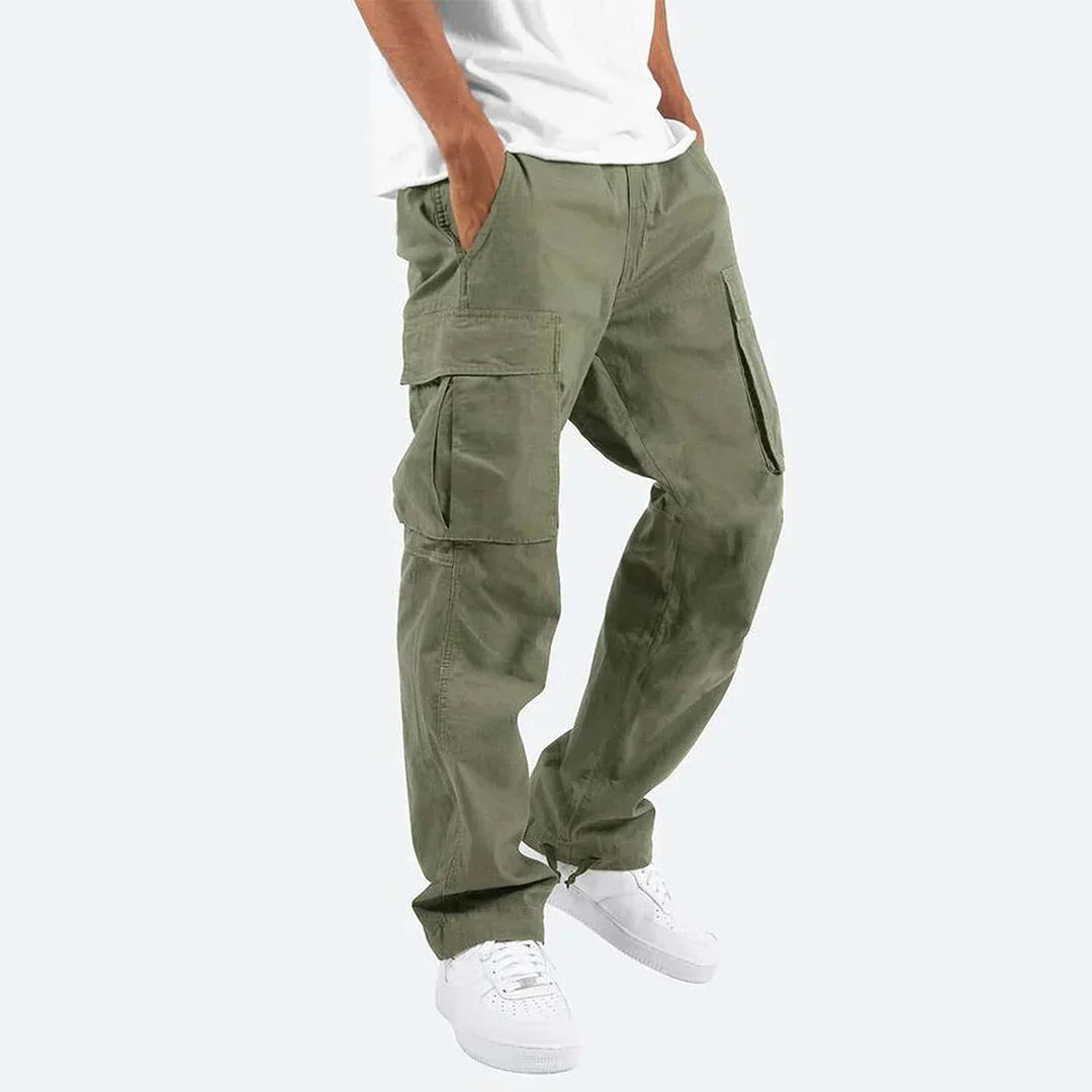James Cargo Pants for Men – Sturdy Outdoor Pants with Pockets & Elastic Waist