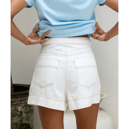 Rada Short Cargo Looksy – Taille Haute Flatteuse & Poches Cargo Tendance Été