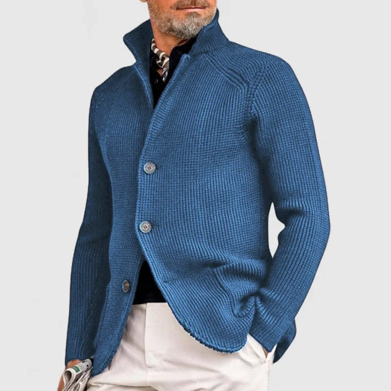 Elegant Men's Jacket modern design-blue