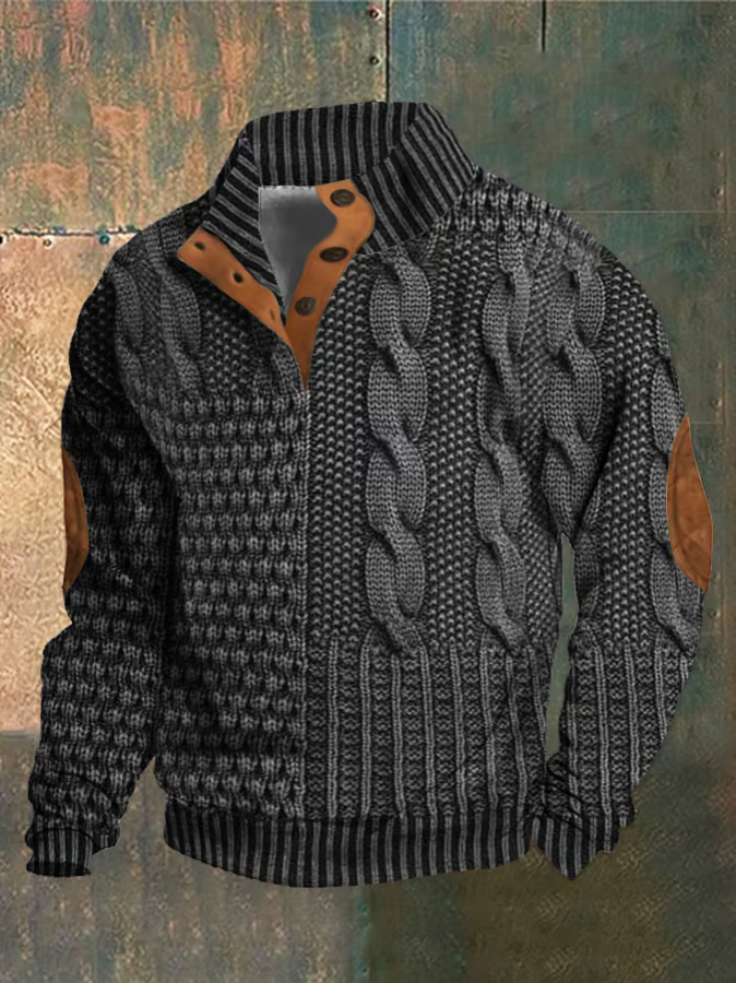 Cable knit sweater for men by Ramon