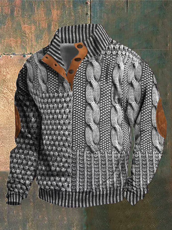 Ramon warm high collar knit sweater