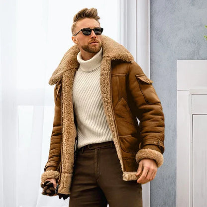 Raymond leather jacket with fur lining